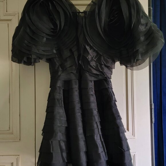 Aje Amour Black Dress US 2 - Picture 6 of 11